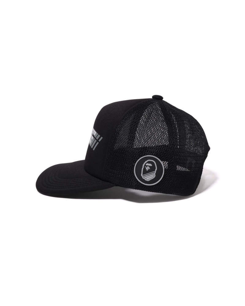 Chapeaux Bape Racer Mesh Noir Homme | OII-74975741